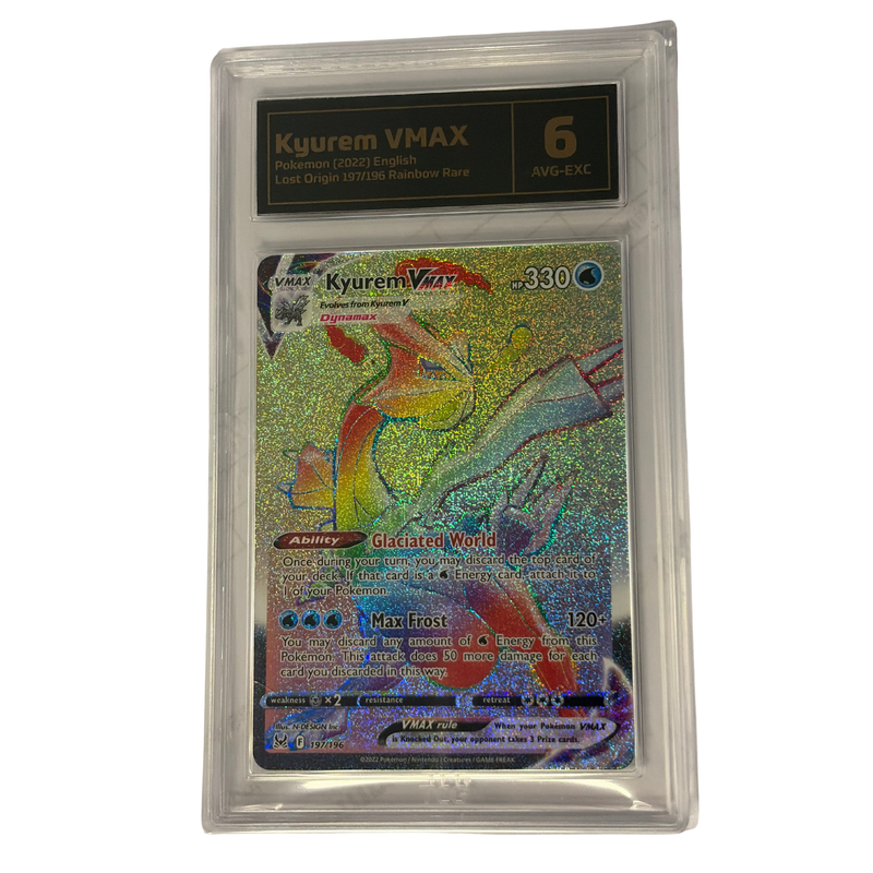 TCG Graded Pokemon Kyurem VMAX Avg-Exc 6