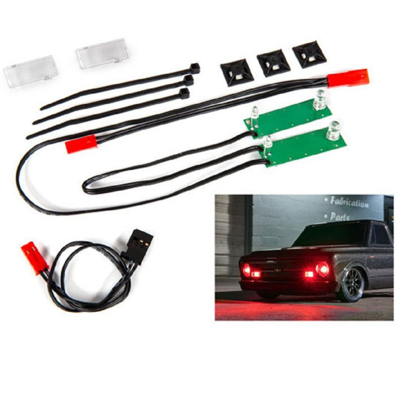TRAXXAS LED LIGHT SET FRONT COMPLETE (RED)