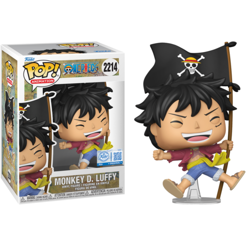 One Piece - Monkey D. Luffy with Flag Pop! Vinyl Figure