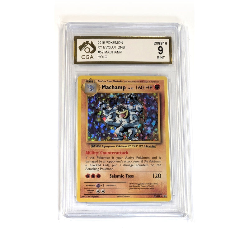 CGA Graded Pokemon XY: Evolutions #59 Machamp - Graded