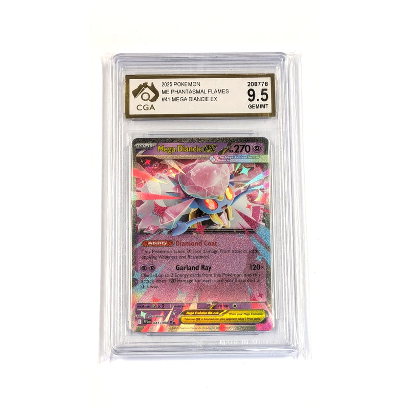CGA Graded Pokemon ME02: Phantasmal Flames #41 Mega Diancie ex - Graded