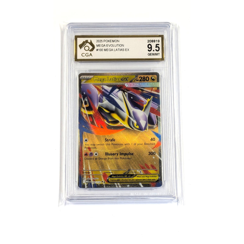 CGA Graded Pokemon ME01: Mega Evolution #100 Mega Latias ex - Graded