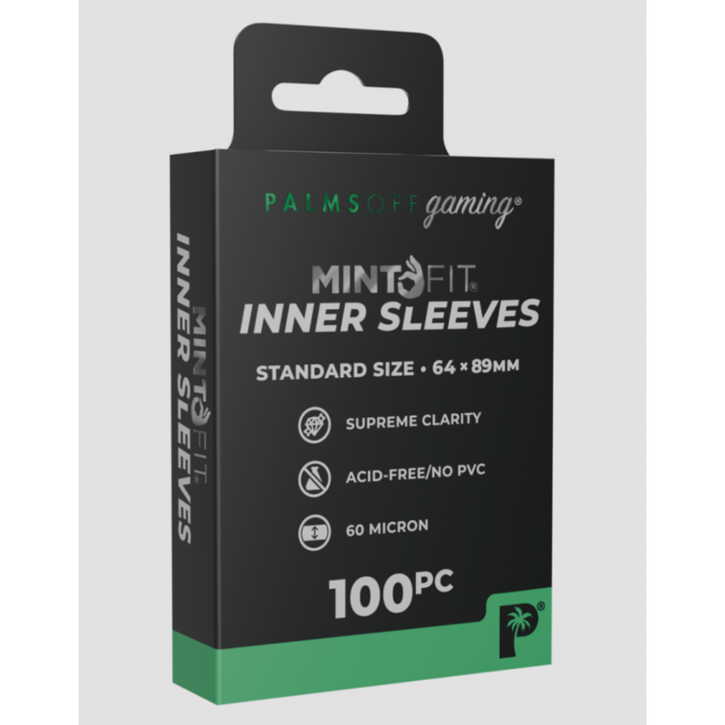 Palms Off Gaming - MintFit Inner Sleeves - Standard Size - 100pc