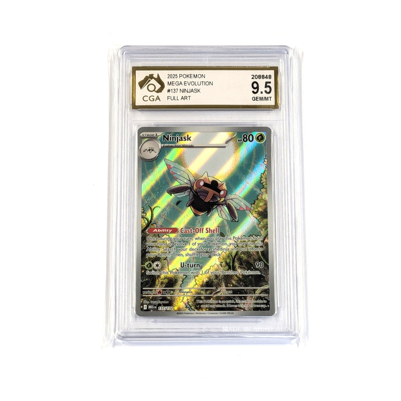 CGA Graded Pokemon ME01: Mega Evolution #137 Ninjask - Graded