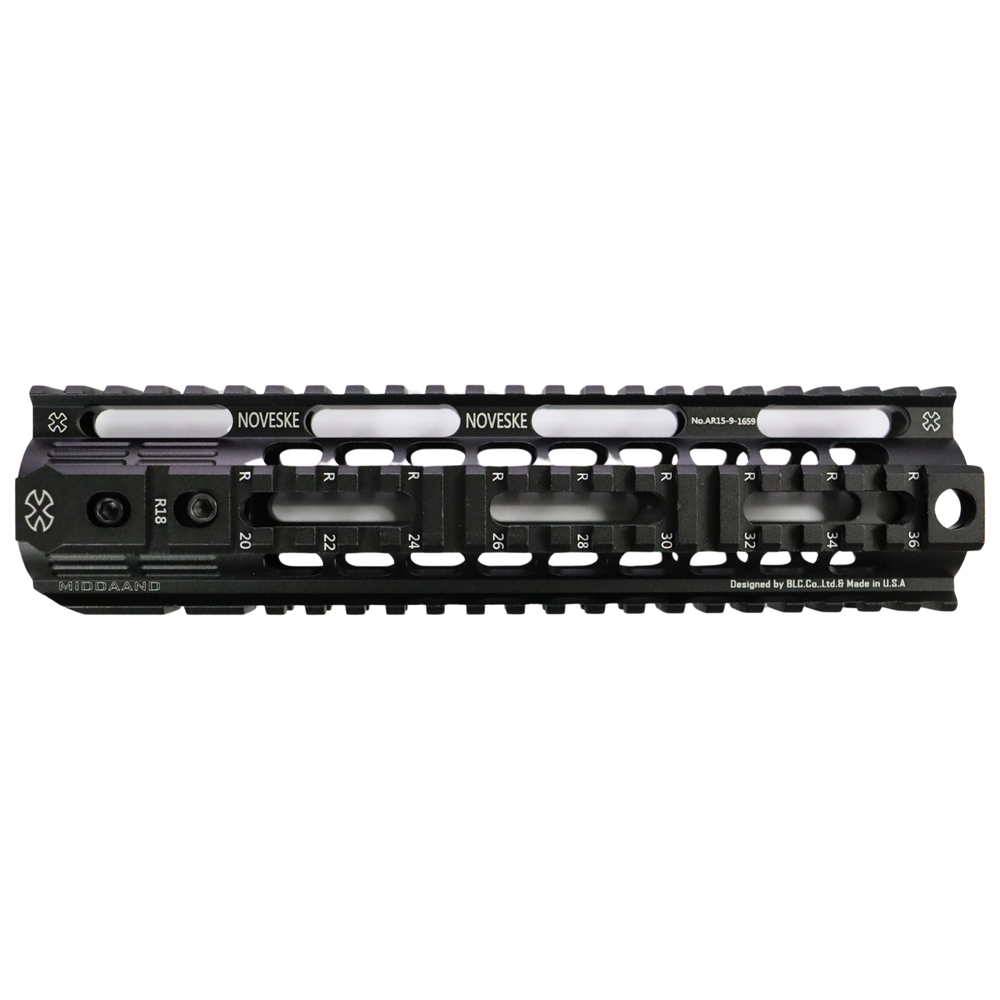 NOVESKE 9-inch Quad Rail Black