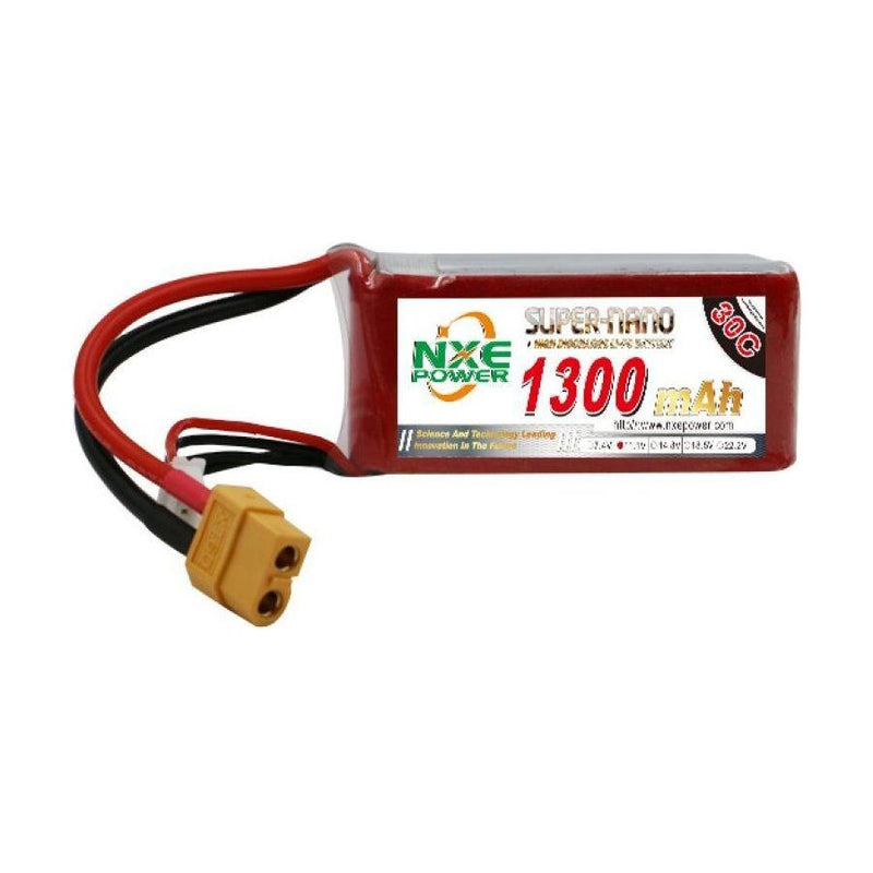 NXE 11.1v 1300mAh 30C LiPo Battery w/ Deans Connectors