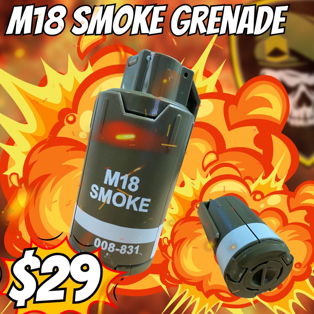 
                  
                    M18 Smoke Grenade - Explosive Gel Grenade
                  
                