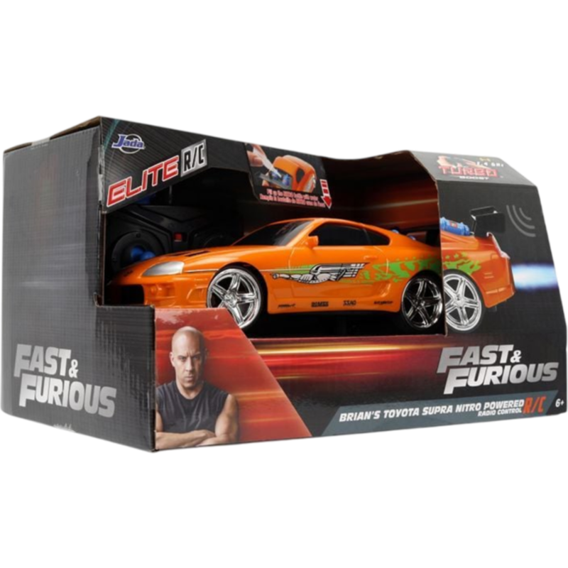 Fast & Furious - Brian's Toyota Supra Nitro Powered 1/24th Scale R/C Remote Control Vehicle Replica