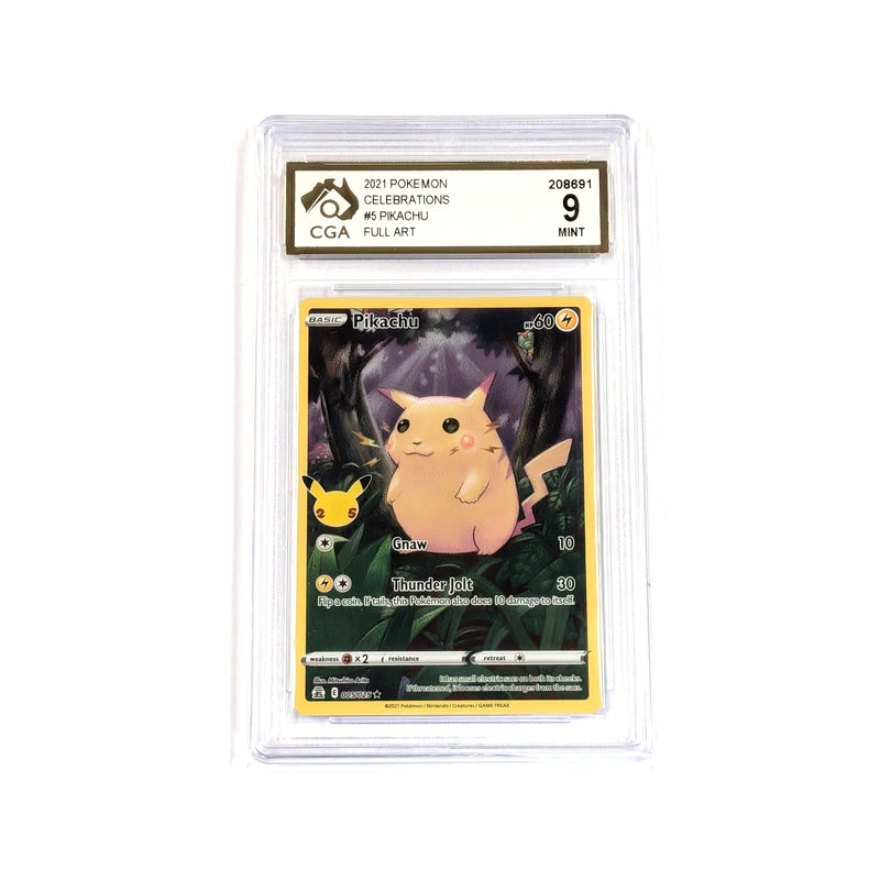 CGA Graded Pokemon Celebrations #5 Pikachu - Graded 9