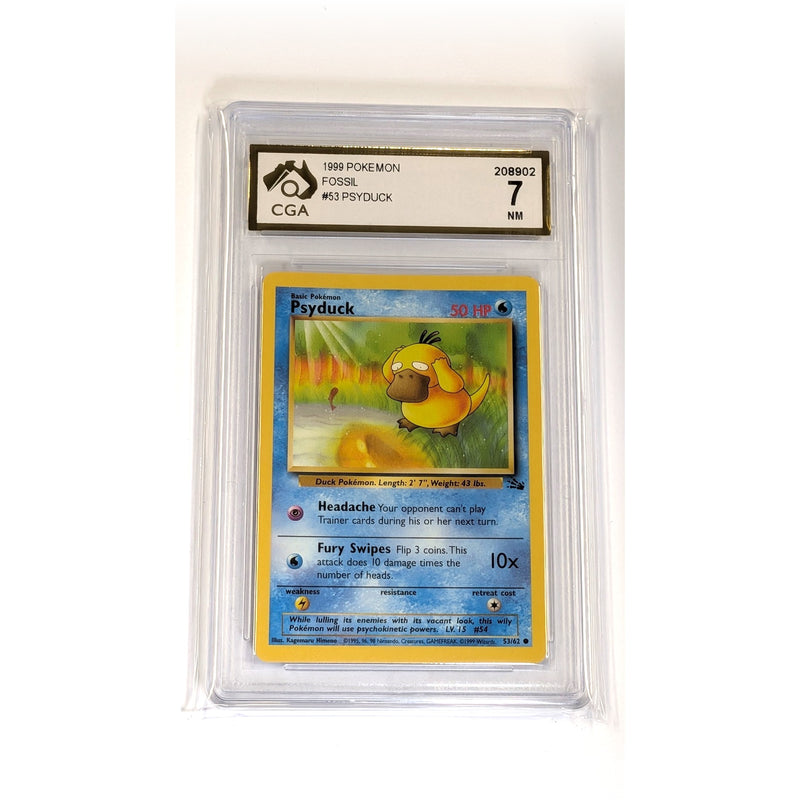 CGA Graded Pokemon Fossil (WOTC) #53 Psyduck - Graded 4
