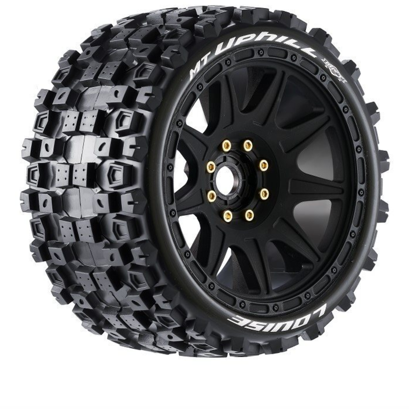 Louise RC Mt-Uphill Speed 1/8 Monster Truck Tires, 0" & 1/2" Offset, 17MM Removable