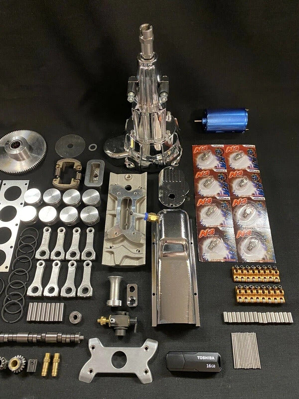 
                  
                    1/4 Scale V8 Nitro Powered Single Carburetor Working Engine Kit version
                  
                