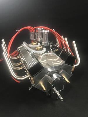
                  
                    1/4 Scale V8 Engine with Twin Carburetors
                  
                