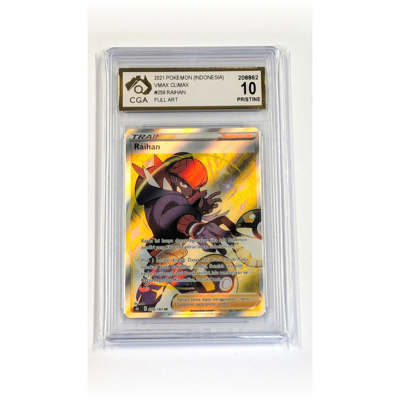 CGA Graded Pokemon S8b: VMAX Climax #259 Raihan - Graded 10