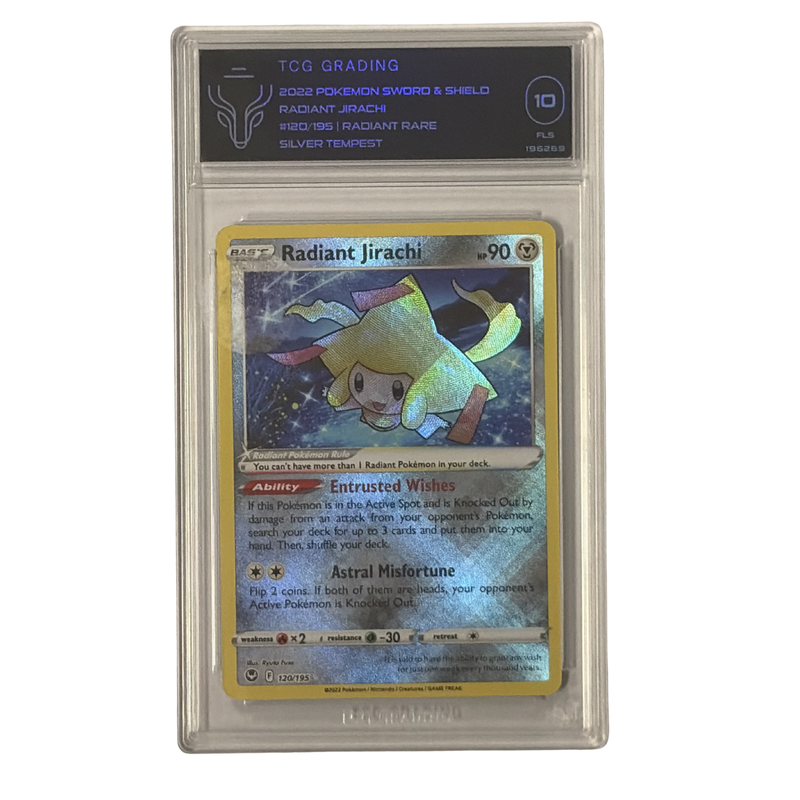 TCG Graded Pokemon Radiant Jirachi - 2022 Sword & Shield - Graded 10