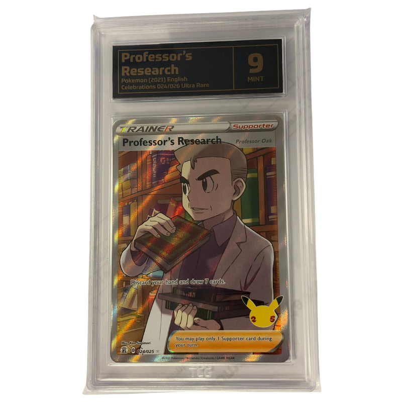 TCG Graded Pokemon Trainer Professor's Research