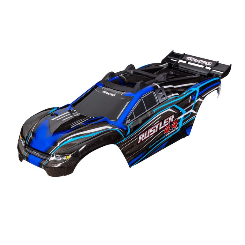 TRAXXAS BODY RUSTLER 4X4 BLUE COMPLETE