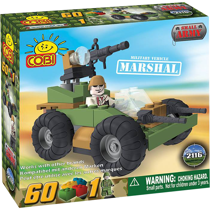 Small Army - 60 Piece Marshal Military Vehicle Construction Set-Cobi-ProHobbies