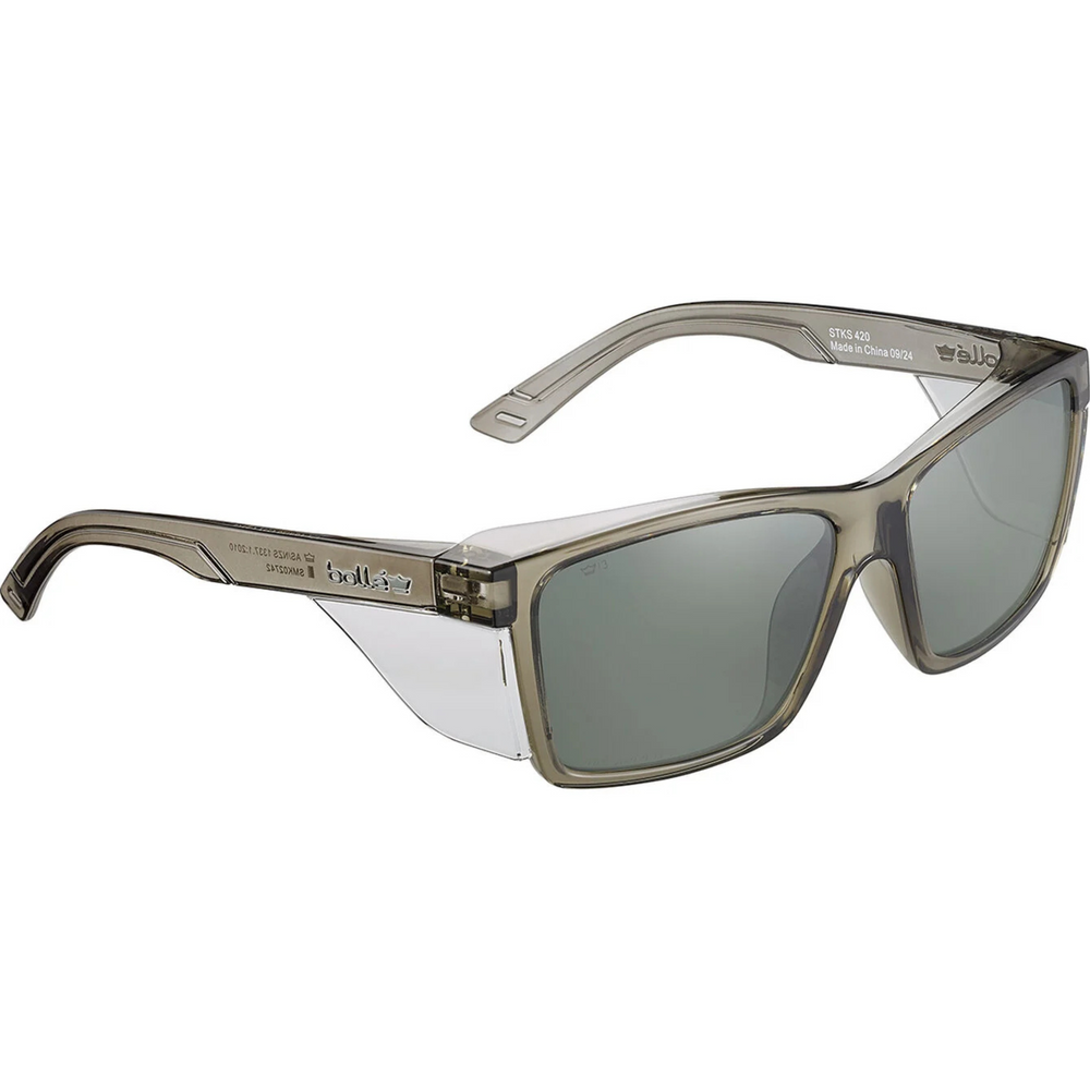 Bolle STKS 420 Smoke Polarized PC Lens - AS - Graphite PC Temples/Frame