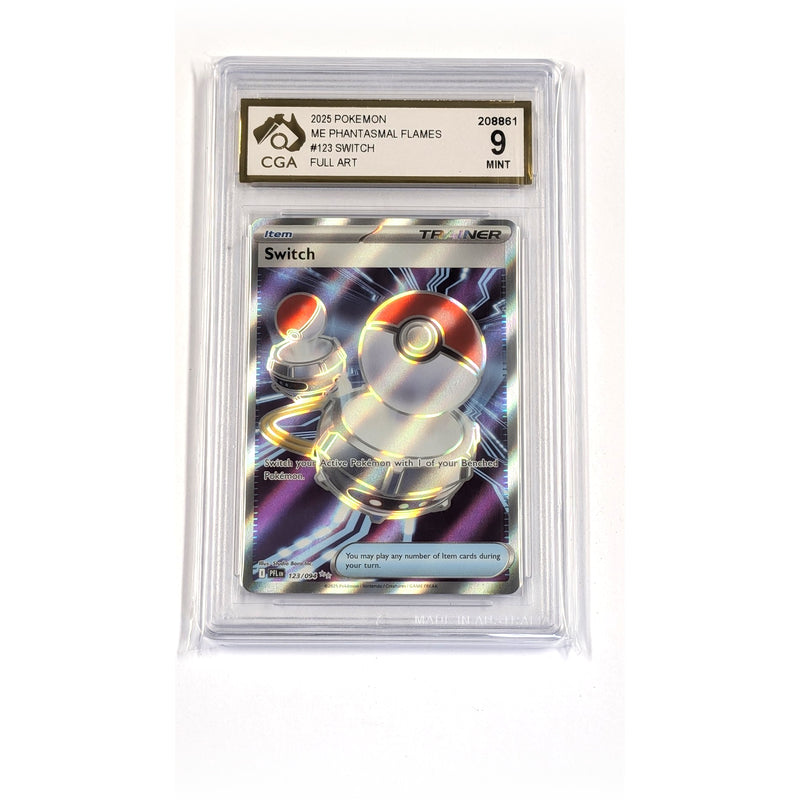 CGA Graded Pokemon ME02: Phantasmal Flames #123 Switch - Graded