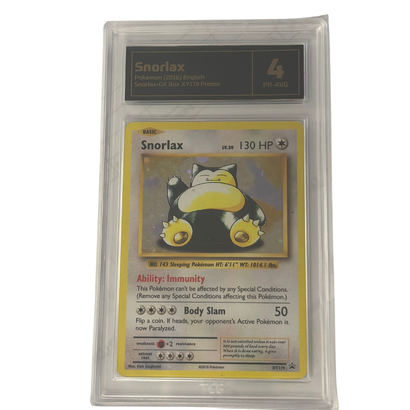 TCG Graded Pokemon Snorlax Pr-Avg 4