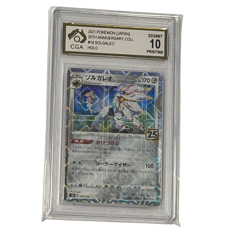 CGA Graded Pokemon Japanese 25th Anniversary Collection #16 Solgaleo - Graded 10