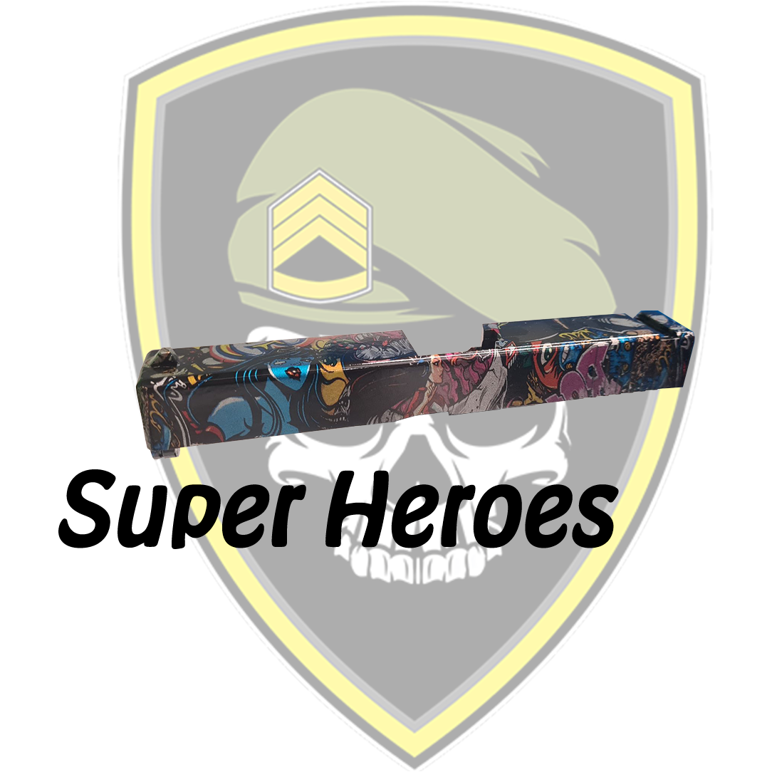 Super heroes custom gel blaster GBB G Pistol 17/G Pistol 18 metal slide