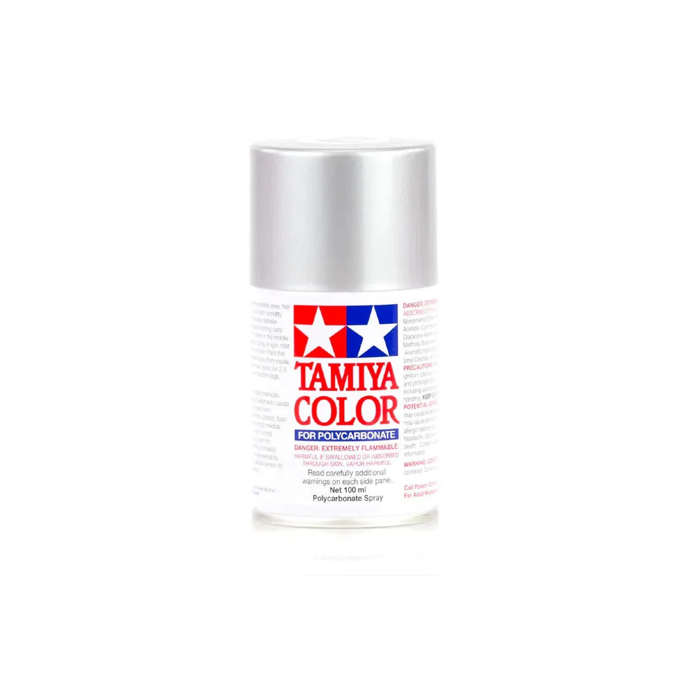 Tamiya PS-41 Bright Silver Polycarbonate Spray Paint 100ml