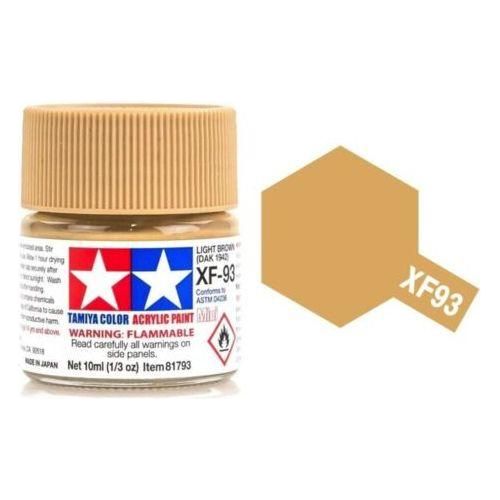 TAMIYA ACRYLIC MINI XF-93 LIGHT BROWN DAK 1942