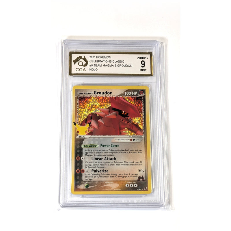 CGA Graded Pokemon Celebrations #9 Team Magma's Groudon - Graded 9