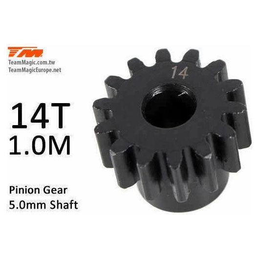 PINOION GEAR M1 FOR 5MM SHAFT 14T