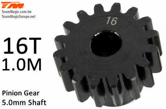 Pinoion gear M1 for 5mm shaft 16T