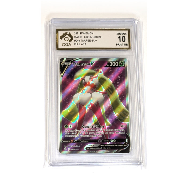 CGA Graded Pokemon SWSH08: Fusion Strike #246 Tsareena V - Graded 10