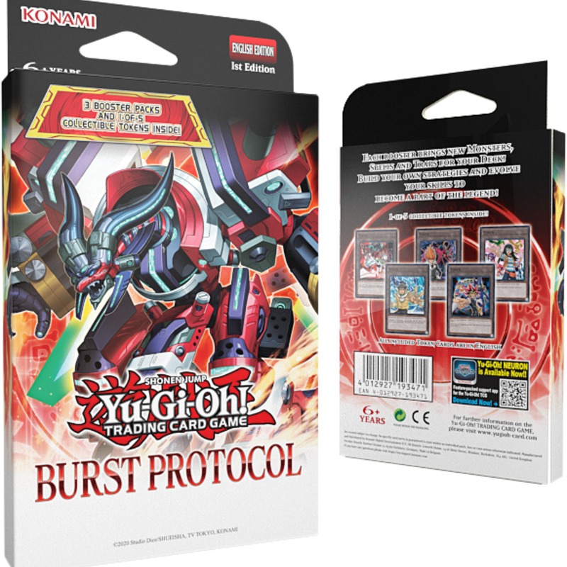 YuGiOh! TCG Burst Protocol - 3 Booster Tuck Box