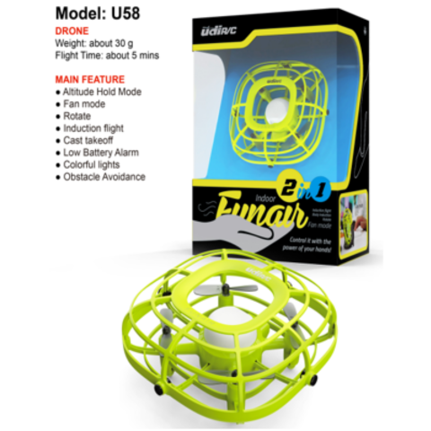 UDIRC U58 Gesture control drone , Cast takeoff , Rotate , Obstacle avoidance , altitude hold & low battery alarm (outer 16)