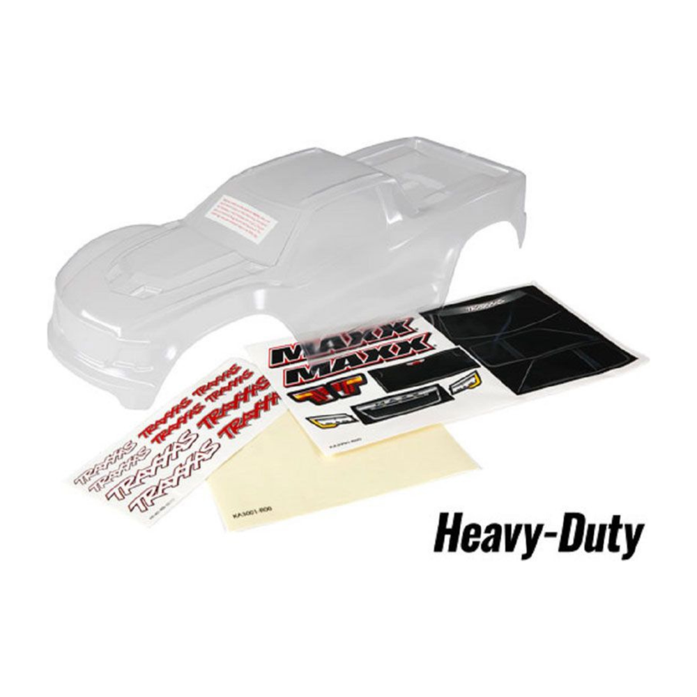TRAXXAS BODY MAXX HEAVY DUTY (CLR REQUIRES PAINTING)