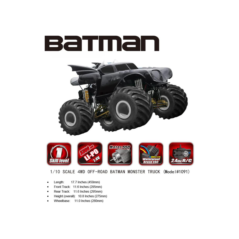Remo Hobby Batman Monster Truck