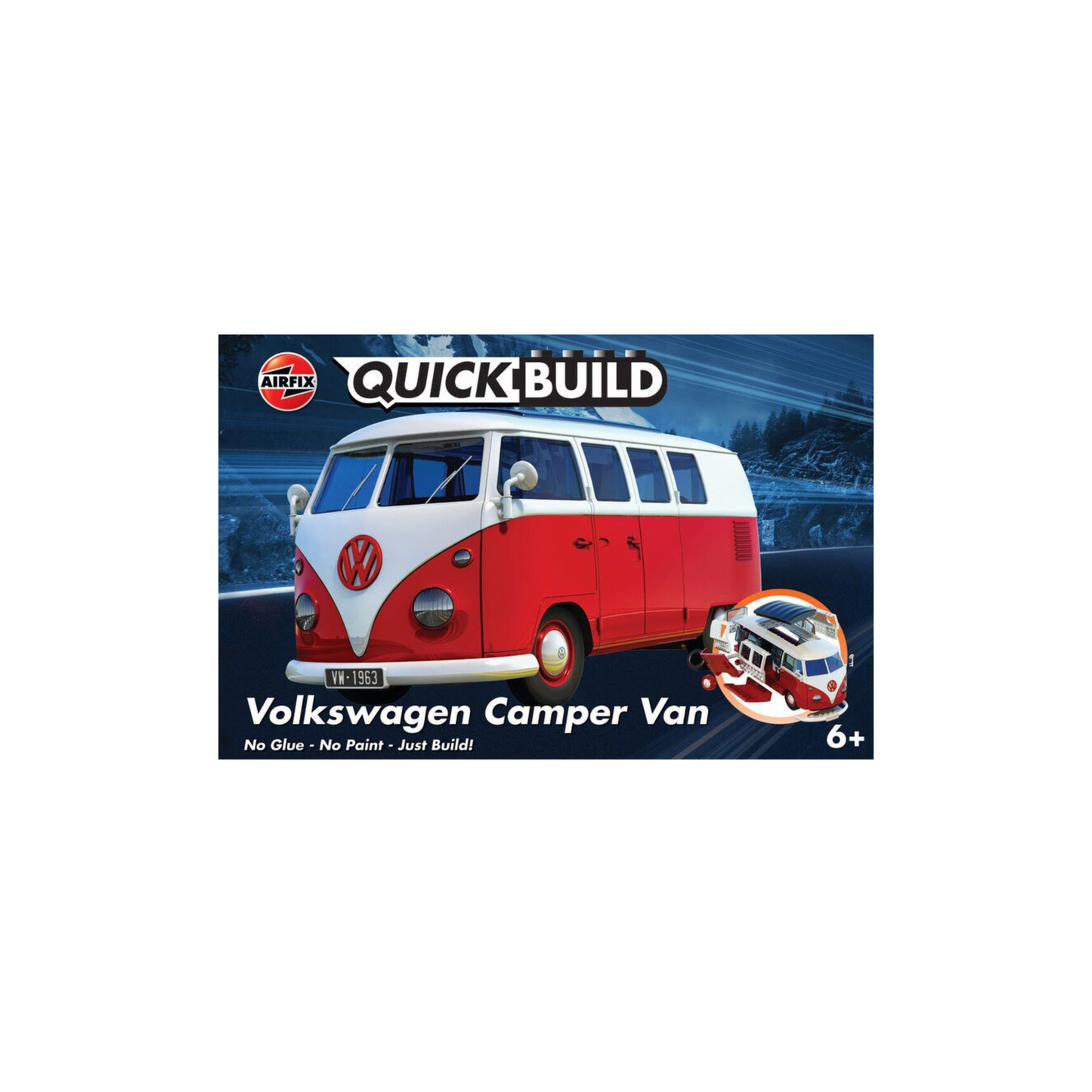 AIRFIX QUICKBUILD VW CAMPER VAN - NEW TOOLING