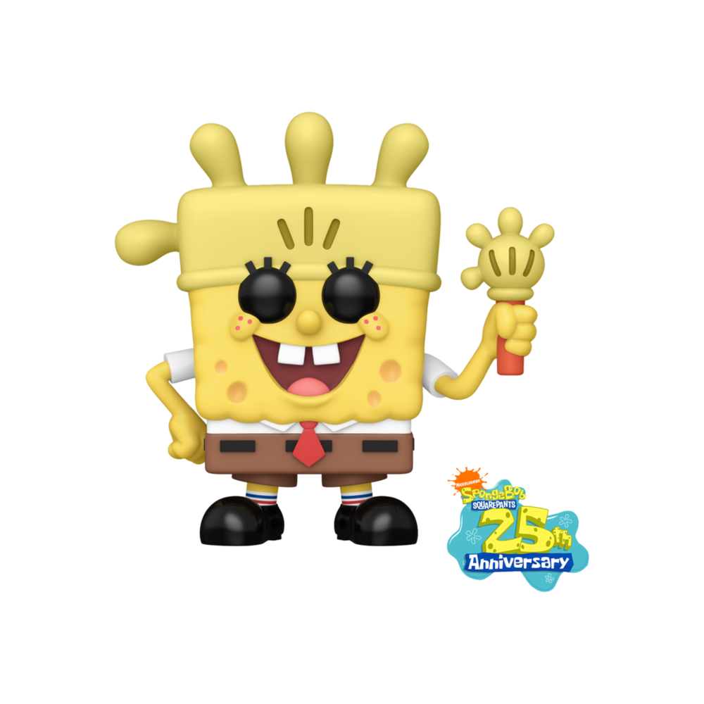 Spongebob: 25th Anniversary - Glove World Spongebob Pop! Vinyl-IKON-ProHobbies