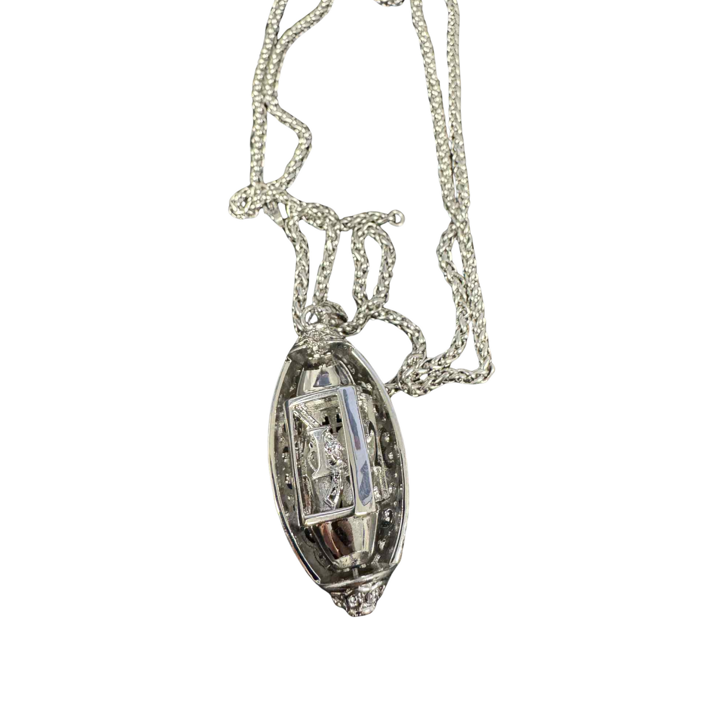 
                  
                    Spinning 4-Sided Silver Dice Necklace
                  
                