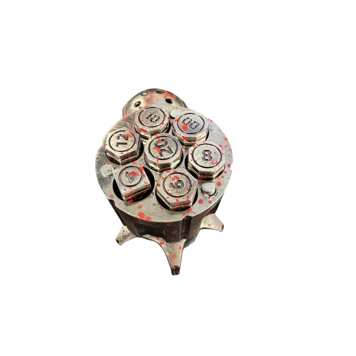 
                  
                    Metal Bullet Dice 7pcs Set  + Spinning Chamber Holder - Available in 2 Colours!
                  
                