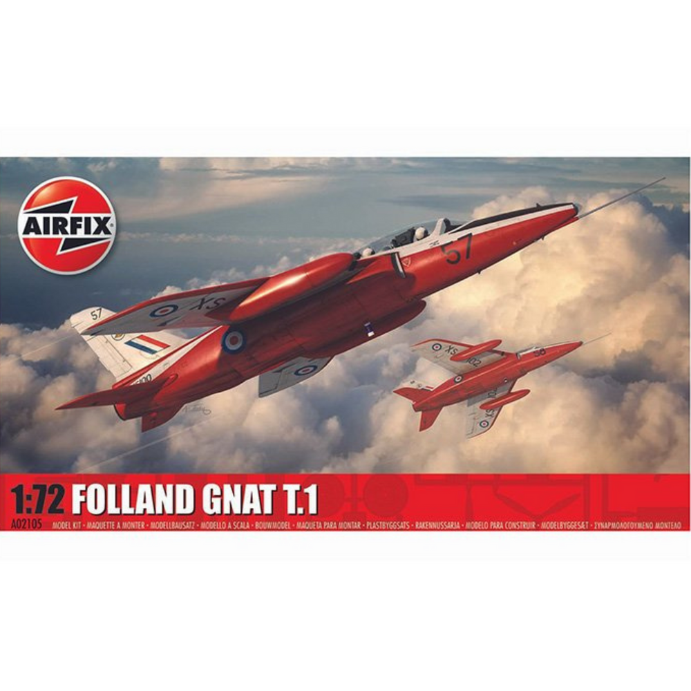 AIRFIX FOLLAND GNAT T.1 SELF BUILD KIT