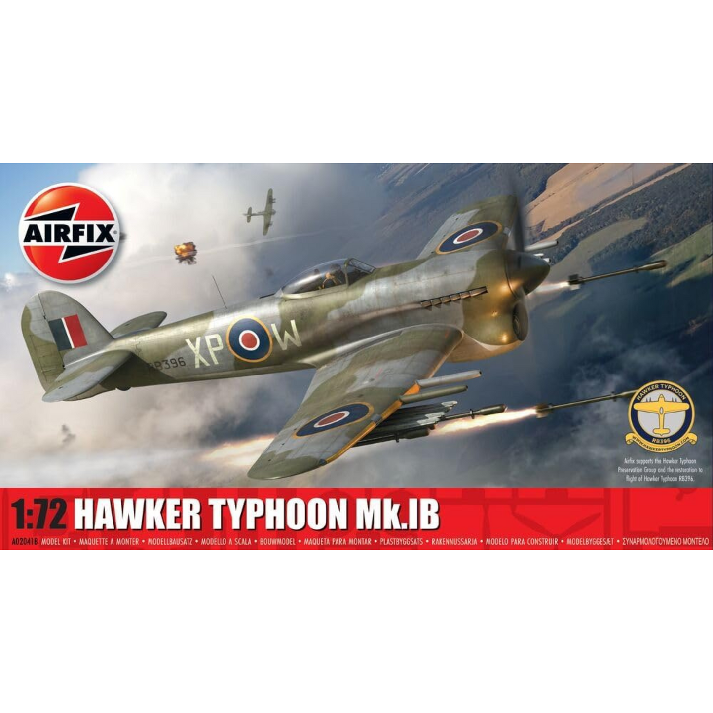 
                  
                    AIRFIX HAWKER TYPHOON MK.IB SELF BUILD KIT
                  
                