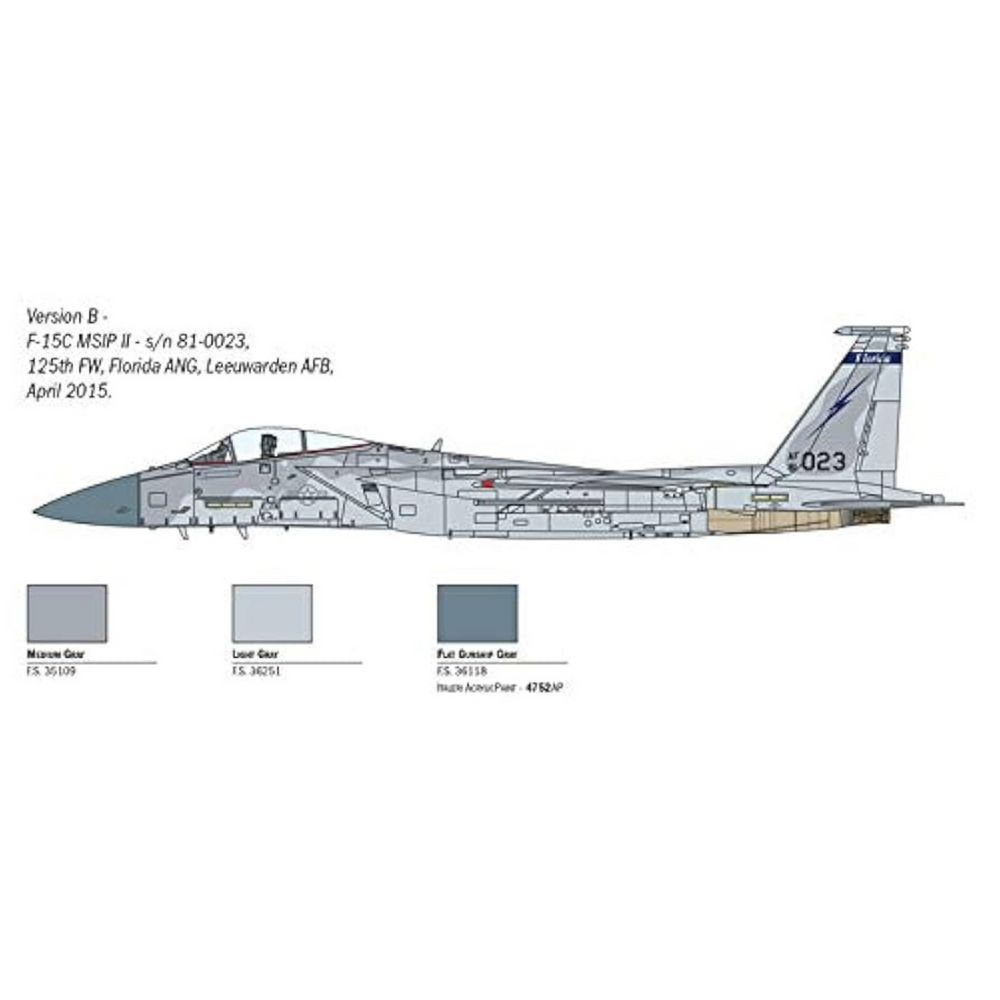 
                  
                    ITALERI F-15C EAGLE 1:72 SELF BUILD KIT
                  
                