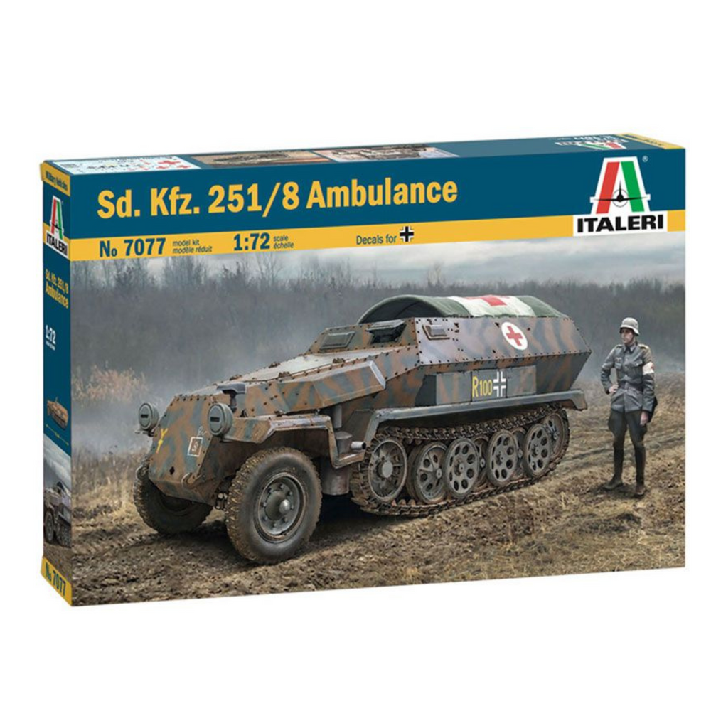 ITALERI SDKFZ 251/8 AMBULANCE 1:72 SELF BUILD KIT