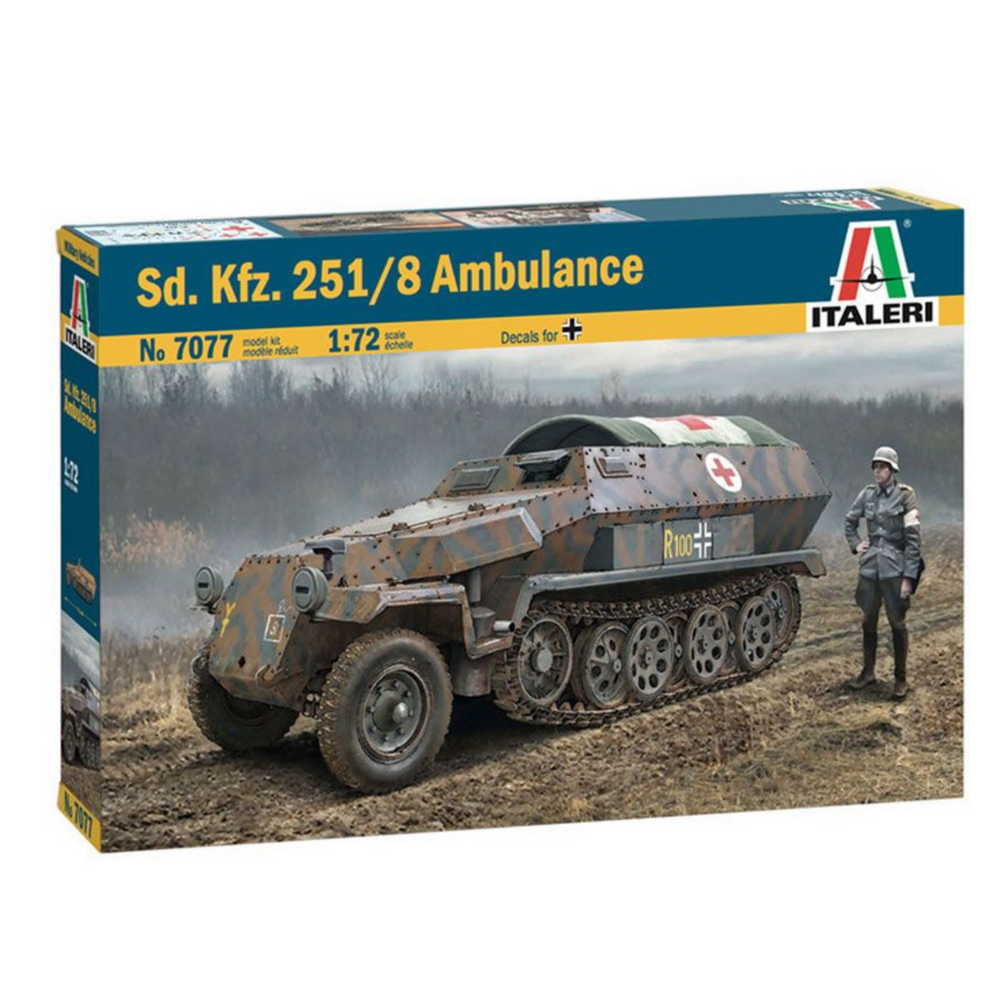 ITALERI SDKFZ 251/8 AMBULANCE 1:72 SELF BUILD KIT