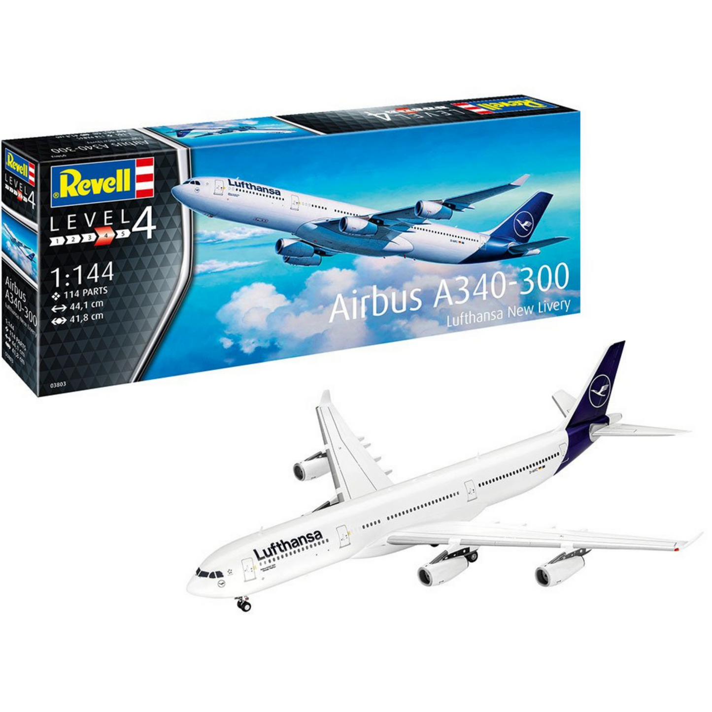 REVELL A340-300 "LUFTHANSA" NEW LIVERY MODEL KIT