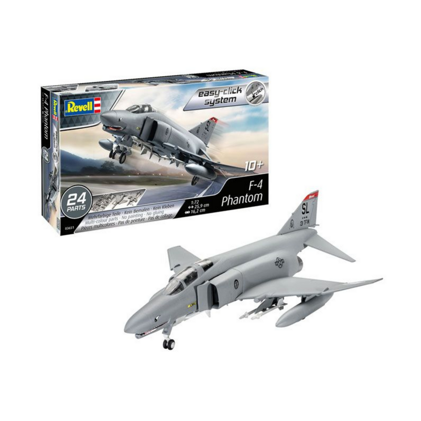 REVELL F-4E PHANTOM 1:72 MODEL KIT
