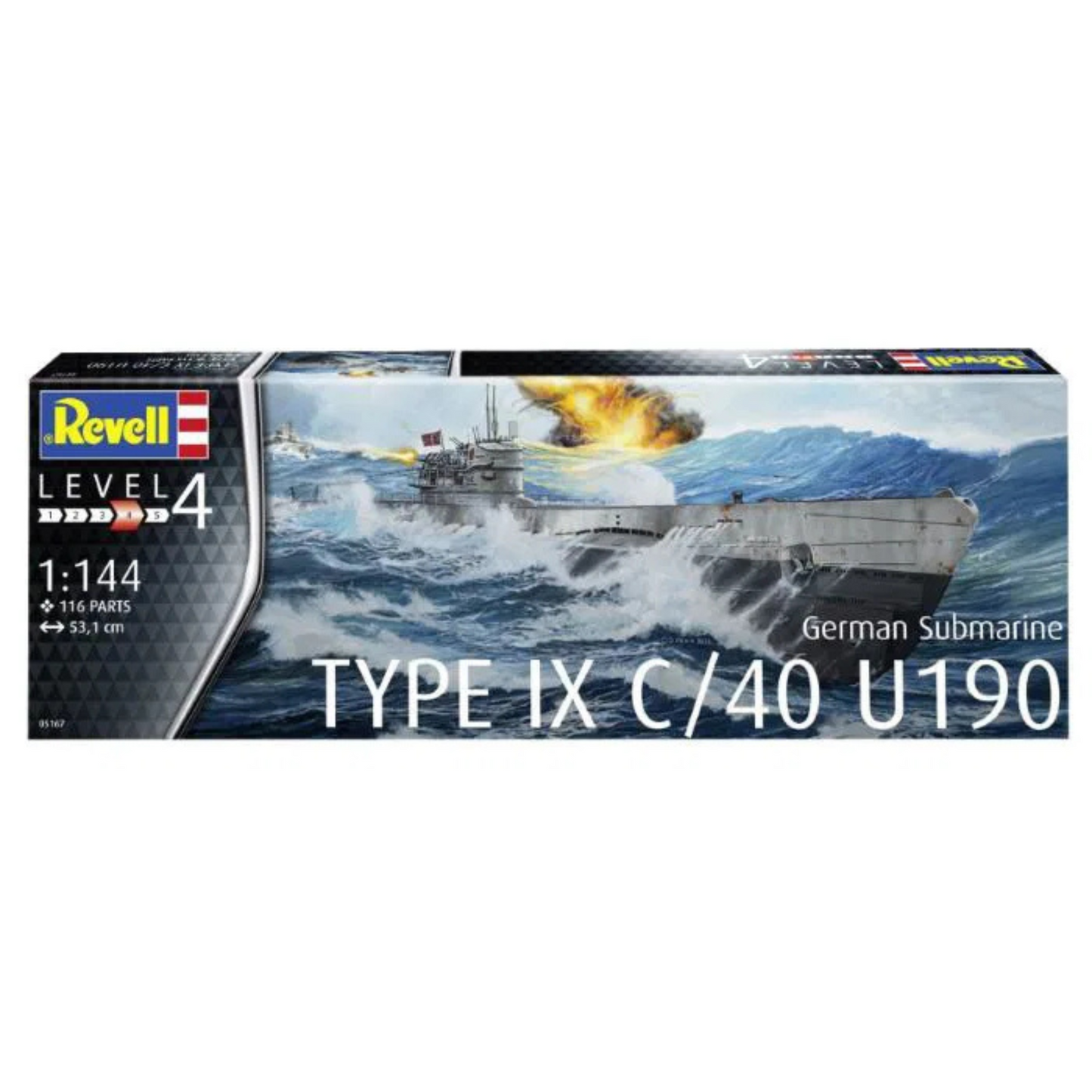 
                  
                    REVELL GERMAN SUBMARINE TYPE IX C/40 (U190) MODEL KIT
                  
                