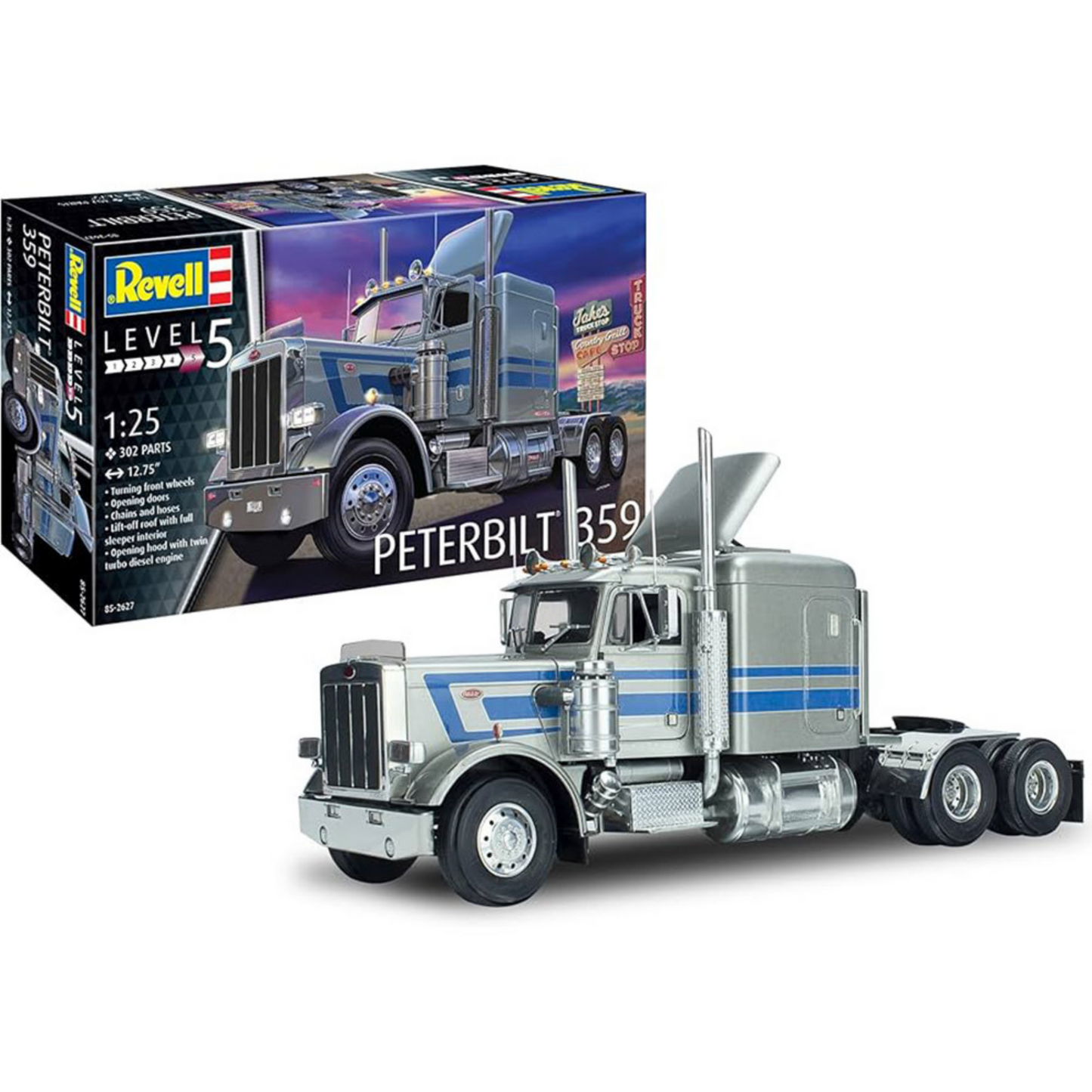 REVELL PETERBUILT TRUCK 359 1:25 MODEL KIT